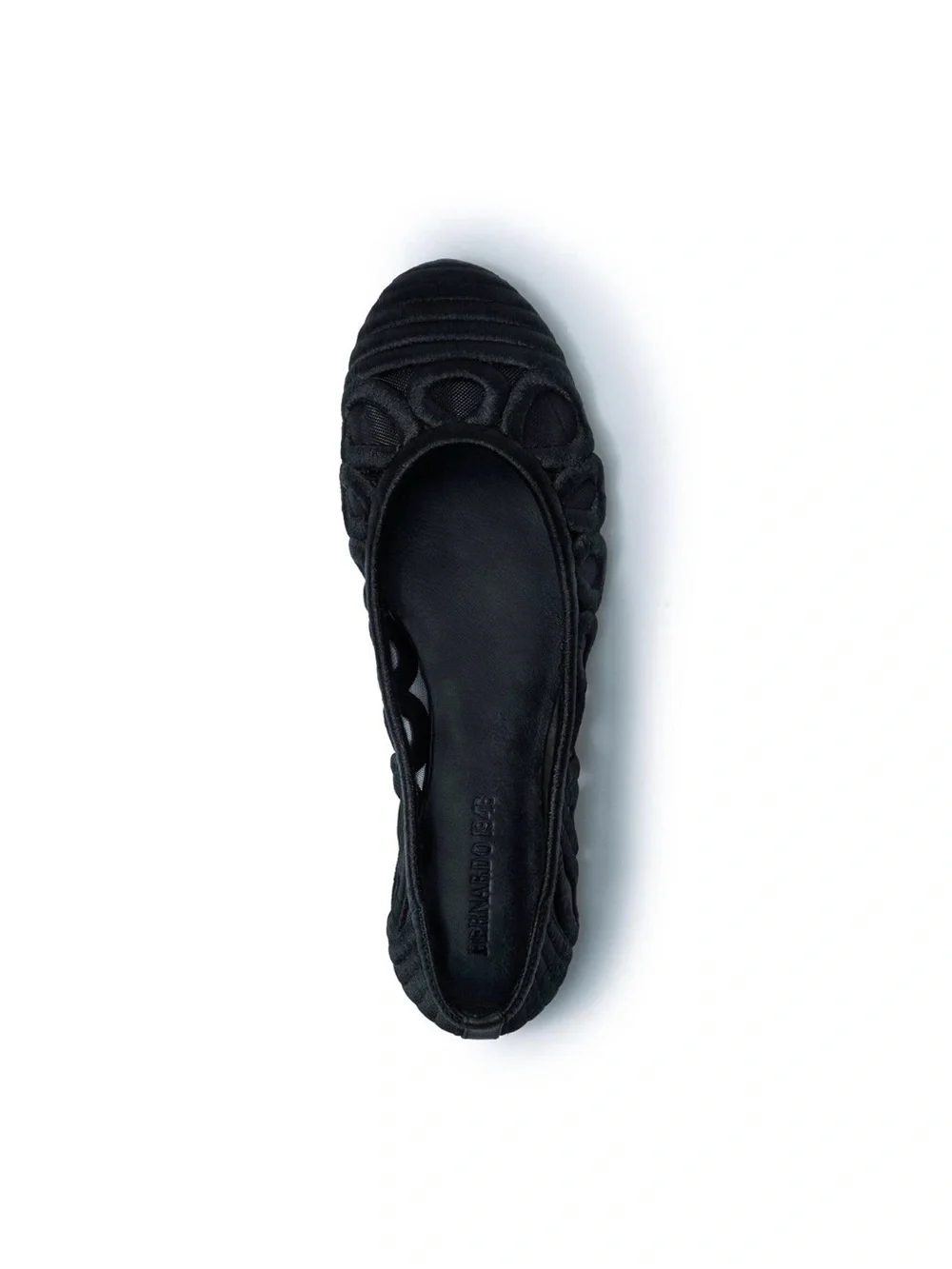Bernardo Black Costa Mesh Ballet Flats